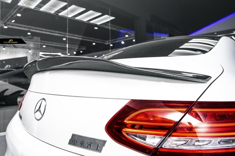 W205 Coupe - PSM style Carbon Trunk Spoiler_005